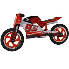 Jouet-Jeux de plein air-Tricycles, draisiennes et trottinettes-Draisiennes-Draisienne moto Marc Marquez - KIDDIMOTO - Rouge - Enfant - 3 ans