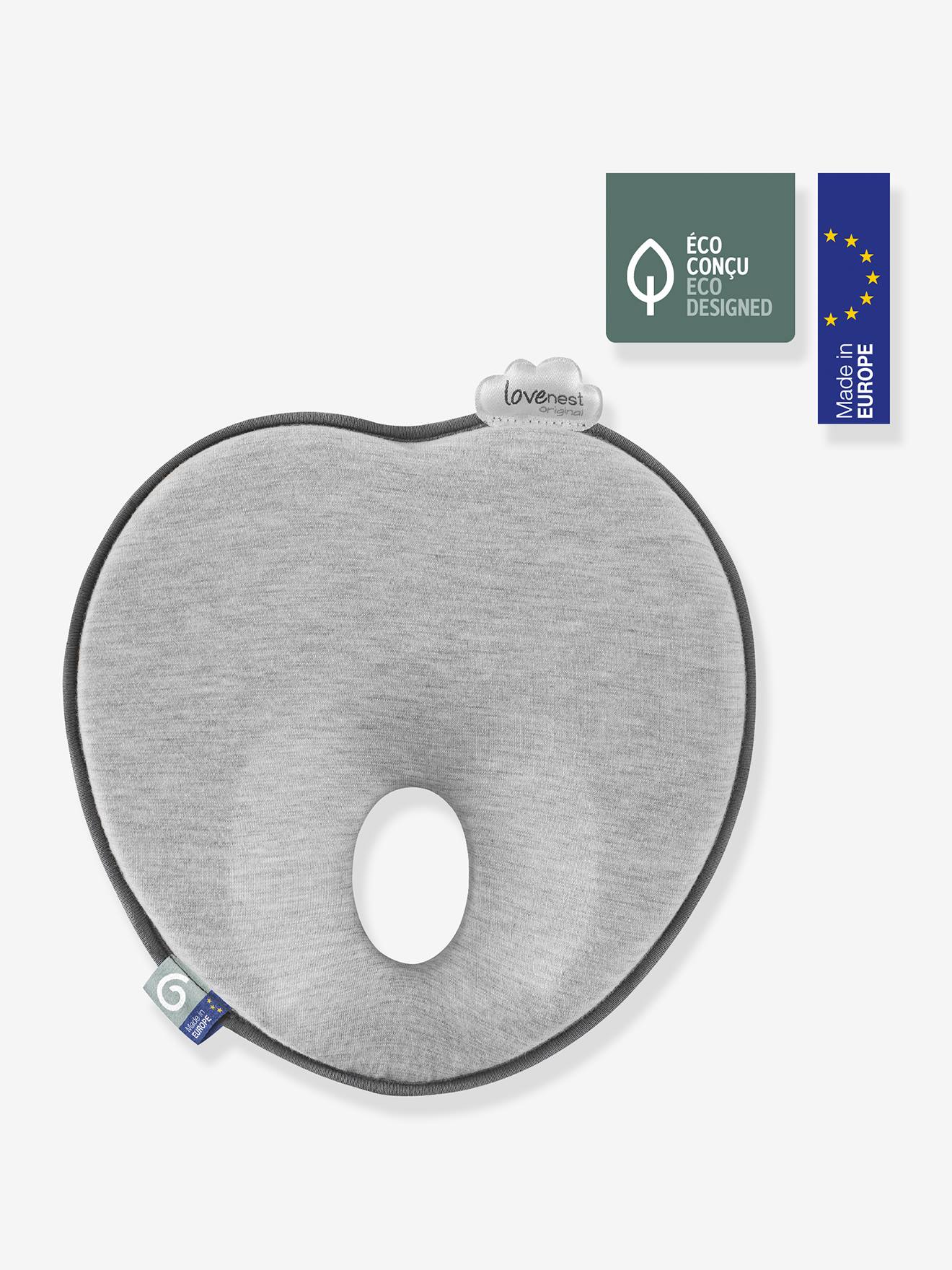 Coussin cale-tête Lovenest Original gris chiné (smokey)