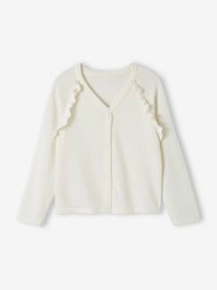 Gilet fille à volants cérémonie  - vertbaudet enfant