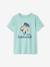 T-shirt motifs graphiques garçon manches courtes bleu ciel+bleu nuit+bois de rose+ECRU+turquoise 16 - vertbaudet enfant 
