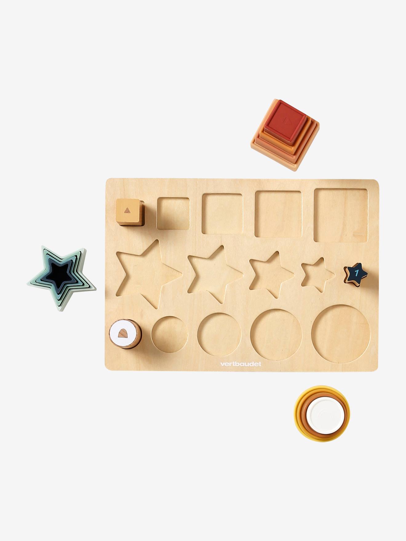 Planche des formes en silicone et bois FSC® blanc (Vertbaudet) - Image 1