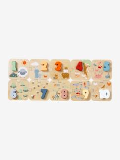 Puzzle des chiffres 2 en 1 en bois FSC®  - vertbaudet enfant