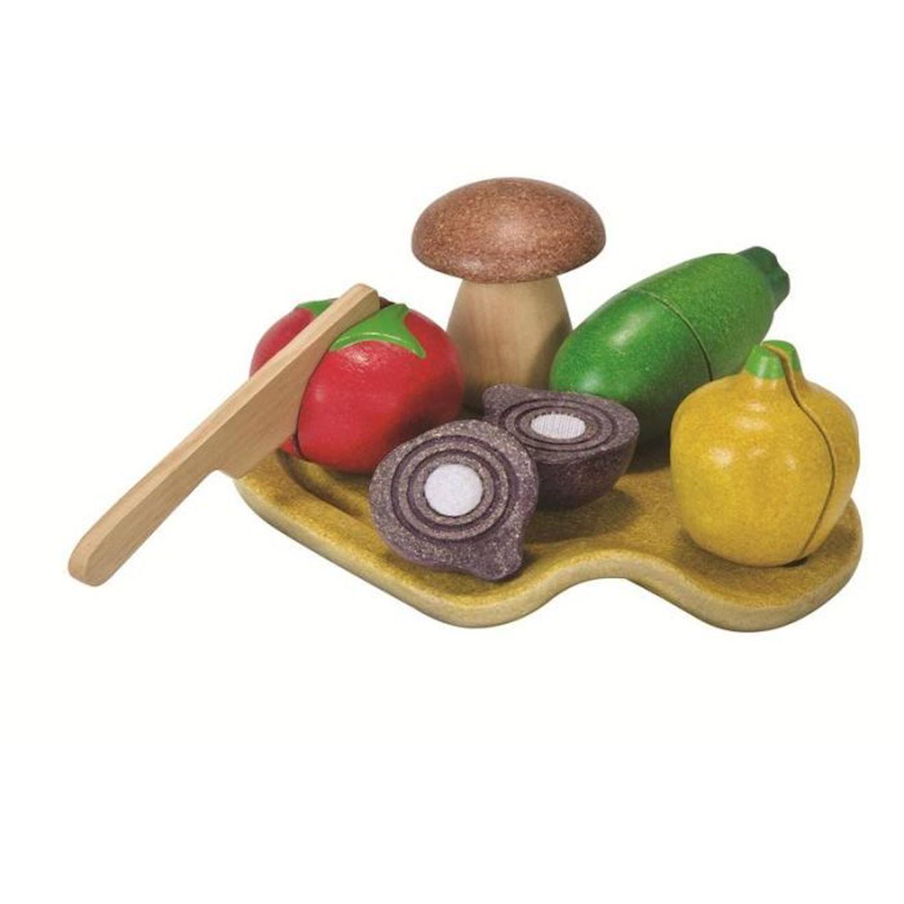 Assortiment De Légumes En Bois Plan Toys - Mixte - A Partir De 18 Mois Rouge