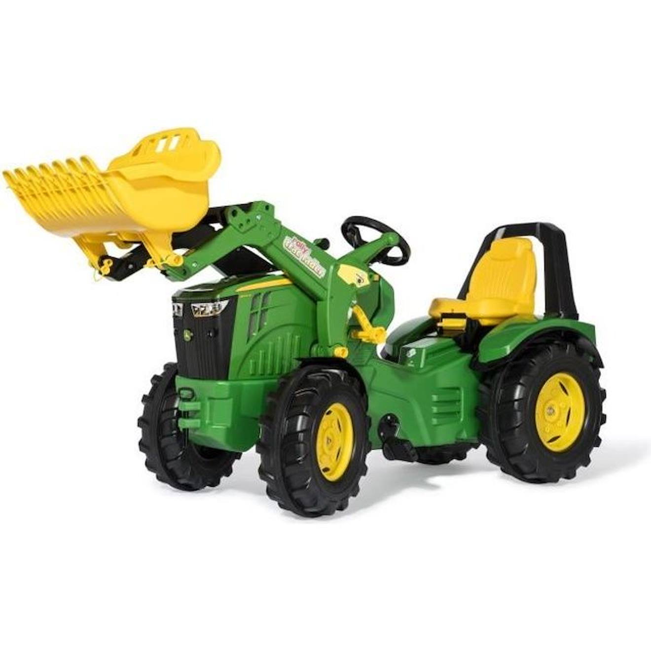 Tracteur À Pédales Rolly Toys X-trac Premium John Deere 8400r - Vert - Pour Enfants De 3 À 10 Ans Ve