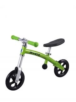 Jouet-Jeux de plein air-Tricycles, draisiennes et trottinettes-Draisiennes-Draisienne enfant MICRO G-Bike Vert - Apprentissage de la mobilité dès 2 ans
