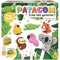 Jouet-Coffret Patagom Crée tes gommes - Animaux sauvages - Graine Creative