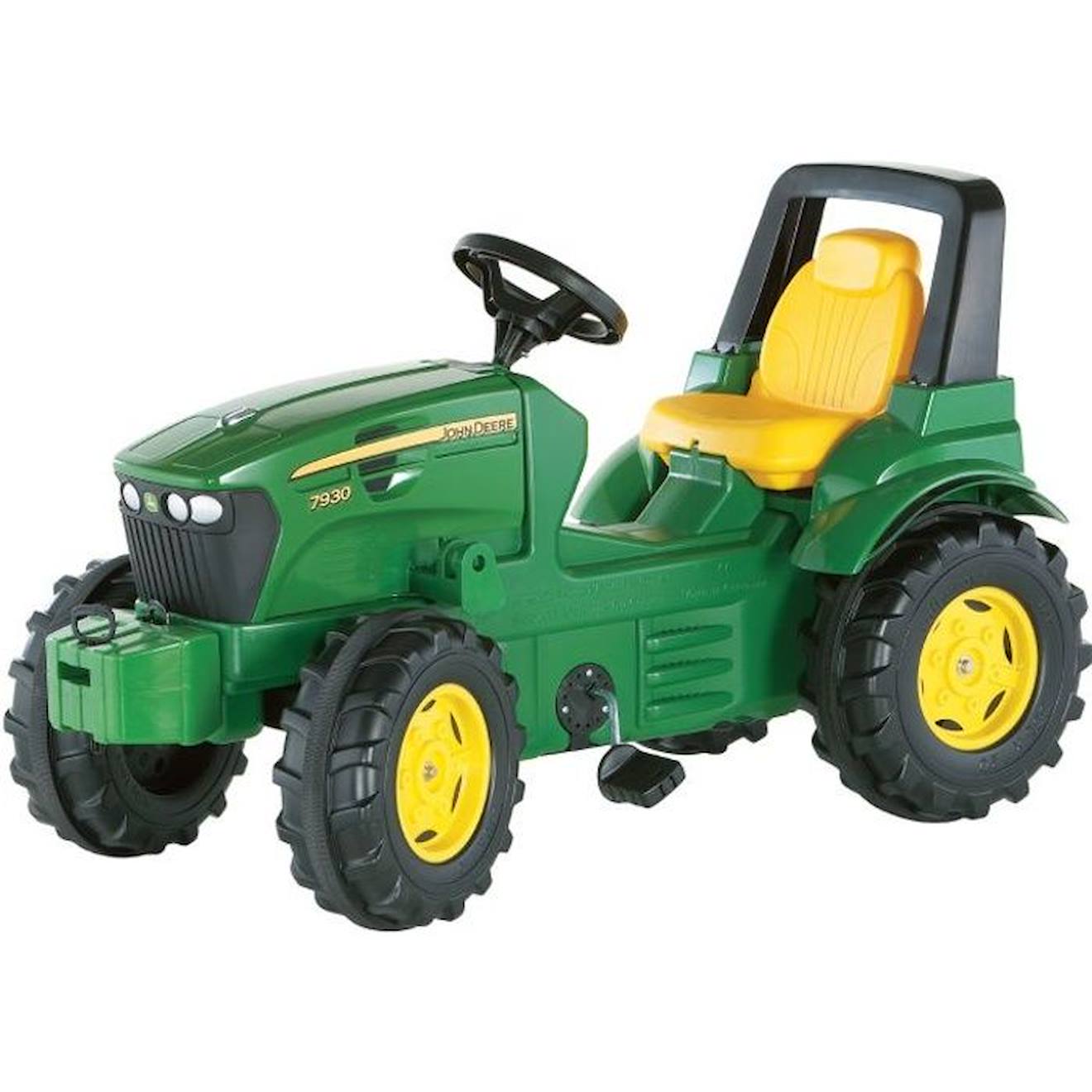 Tracteur À Pédales Enfant John Deere 7930 Rolly Farmtrac Premium - Jaune Et Vert Vert