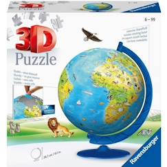 Puzzle 3D Globe terrestre 180 pièces - Ravensburger - Éducatif - Sans colle - Dès 7 ans  - vertbaudet enfant