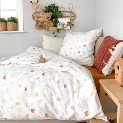 Linge de maison et décoration-Linge de lit enfant-Parure de lit 1 personne 140x200 cm coton bio* Dream Forest