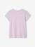 T-shirt de sport Basics fille rayures irisées placées écru+lilas+rose poudré 10 - vertbaudet enfant 