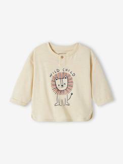 -T-shirt bébé motif animal manches longues