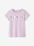 T-shirt de sport Basics fille rayures irisées placées écru+lilas+rose poudré 9 - vertbaudet enfant 