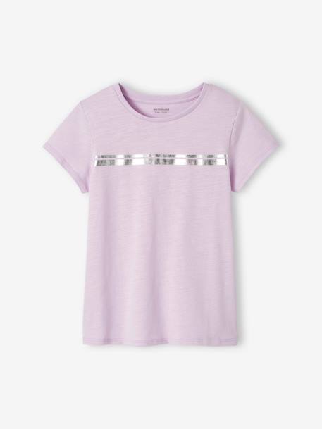 oeko-tex-Fille-T-shirt de sport Basics fille rayures irisées placées