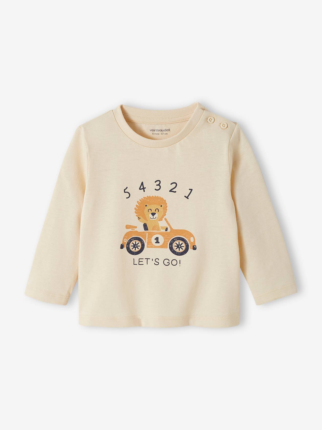 T-shirt fantaisie bébé garçon vanille