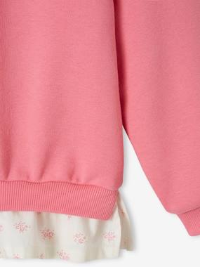 Sweat Zippé à Capuche Fille Vertbaudet - Rose - Taille 6 Ans - Molleton Coton Recyclé - Style Sport Casual