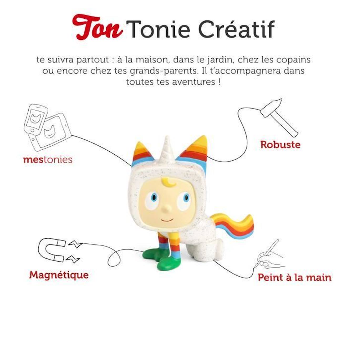 tonies® - Figurine Tonie Créatif - Licorne - Figurine Audio pour Toniebox  blanc - Tonies