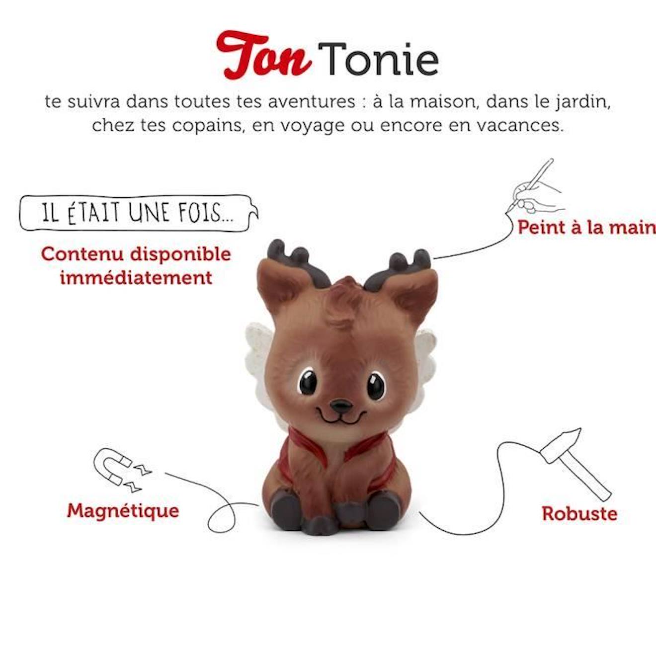 tonies® - Figurine Tonie - Calendrier de l'Avent - Le petit renne qui  rêvait d'avoir des ailes - Figurine Audio pour Toniebox blanc - Tonies