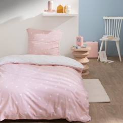 Linge de maison et décoration-Linge de lit enfant-Parure de lit imprimée 100% coton, PINK SPOTS 140x200 cm