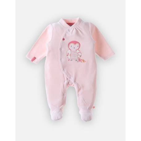 Bébé-Pyjama 1 pièce chouette en velours