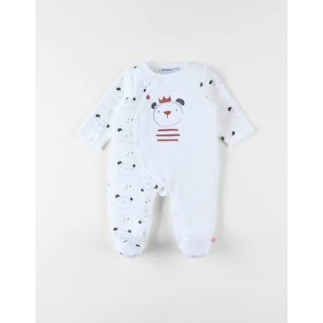 Bébé-Pyjama 1 pièce imprimé ours en velours