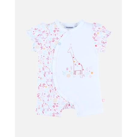 Bébé-Salopette, combinaison-Combishort imprimé fleuri en jersey