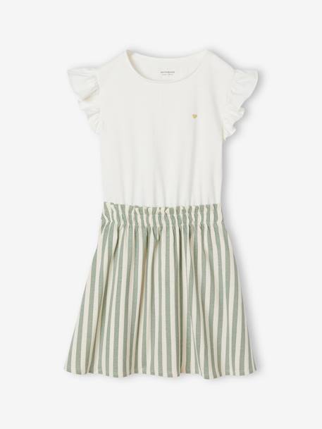 Fille-Robe fille effet 2 en 1 
