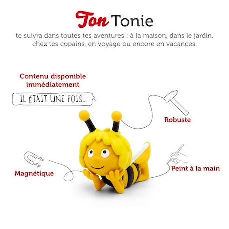 tonies® - Figurine Tonie - Maya L'Abeille - Maya L'Abeille - Figurine Audio pour Toniebox JAUNE 2 - vertbaudet enfant 