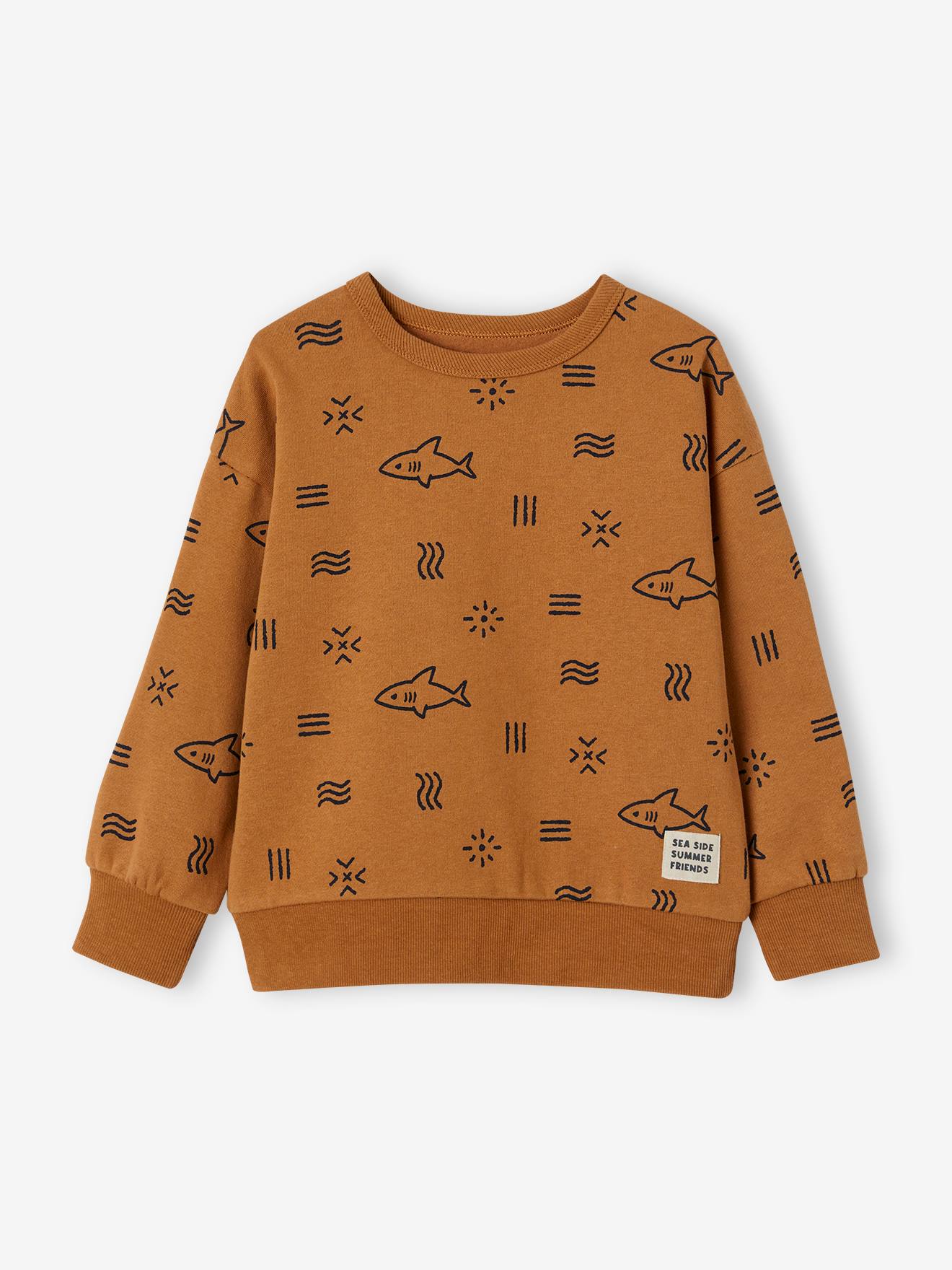 Pull Sweatshirt Rouge George Pour Garçon 2-3 Ans - Coton, Occasion Parfait état, Motif Animaux