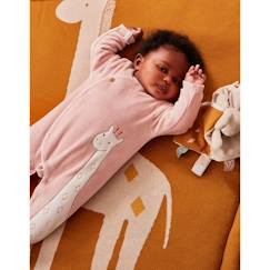 -Pyjama dors-bien - Noukie's - Girafe - Velours - Rose - Bébé Fille