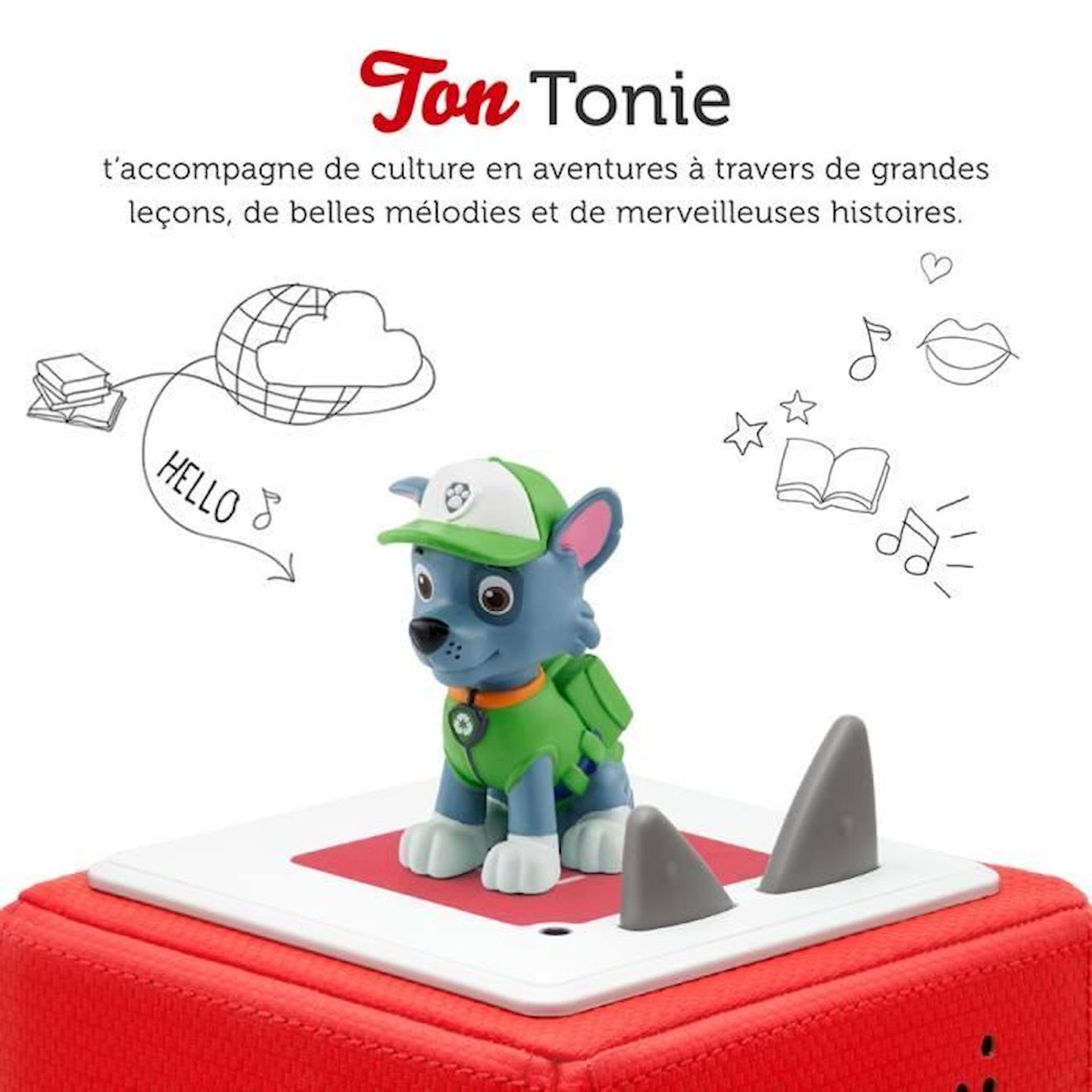 Figurine Audio TONIES® - La Pat' Patrouille - Rocky - Recyclage - Enfant -  3 ans et plus blanc - Tonies