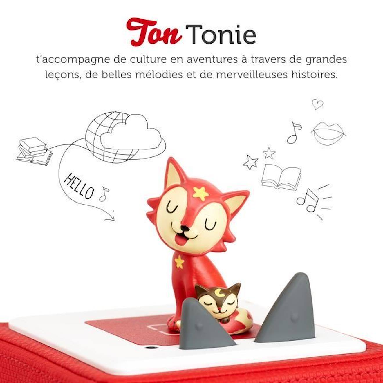 tonies® - Figurine Tonie - Mes Comptines Préférées - Pour S'Endormir -  Figurine Audio pour Tonieb rouge - Tonies