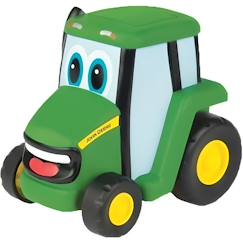 Jouet-Jeux d'imagination-Figurines, mini mondes, héros et animaux-Tracteur Pousse Roule Johnny le tout premier tracteur des enfants John Deere pour garçon à partir de 18 mois