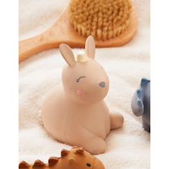 Jouet-Jouet de bain lapin avec hochet en caoutchouc naturel