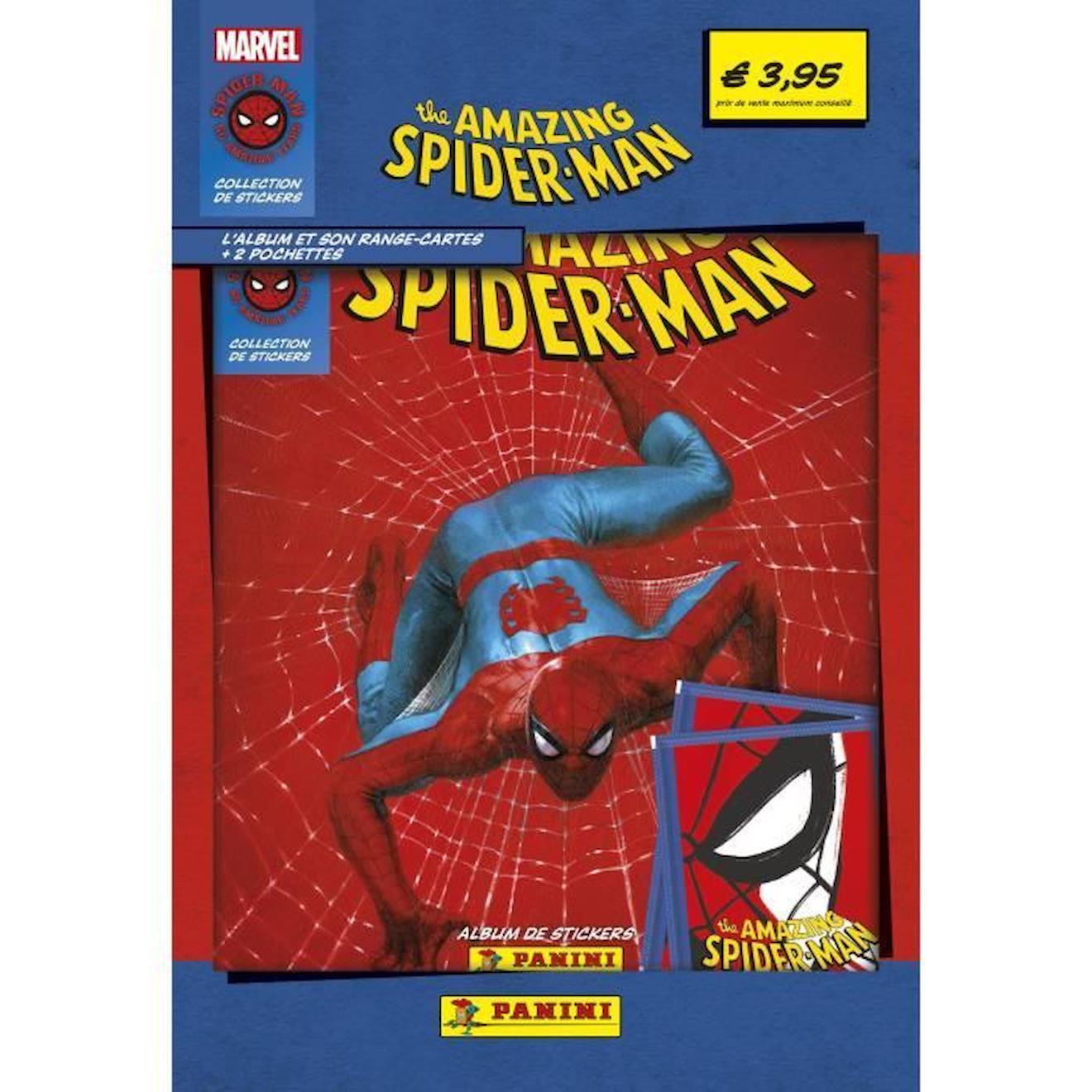 Album Spiderman 60ème anniversaire - 192 stickers et 60 cartes - PANINI  rouge 
