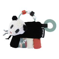 Jouet d'éveil - LES DEGLINGOS - Hochet d'activités Rototos le Panda - Blanc - Mixte - 0 mois - Coton, Polyester  - vertbaudet enfant