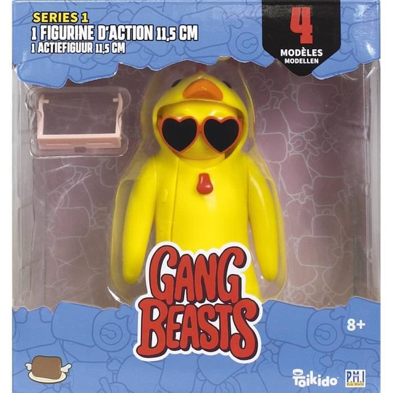Figurine Articulée Gang Beasts - Lot De 4 - Lansay Jaune