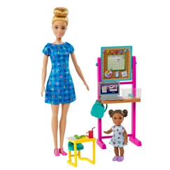 Jouet-Coffret Maîtresse d’école - Barbie - Poupée Mannequin - 3 ans et +