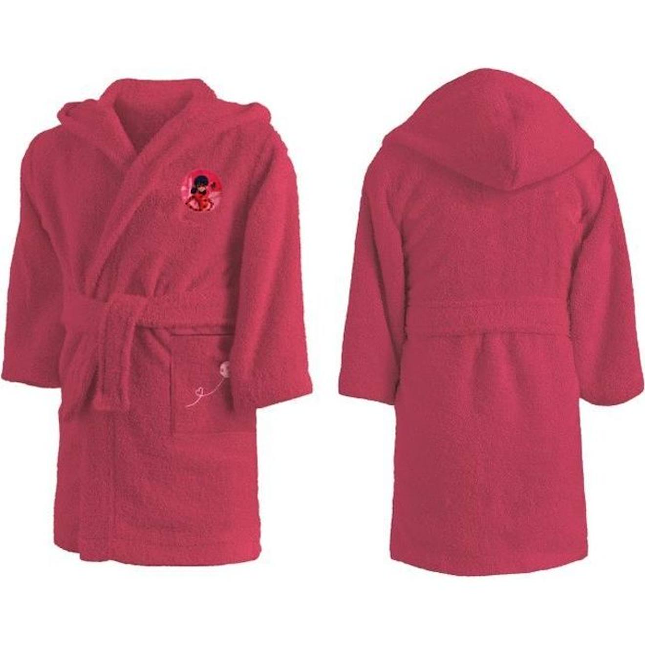 Peignoir enfant capuche 100 coton MIRACULOUS LADYBUG