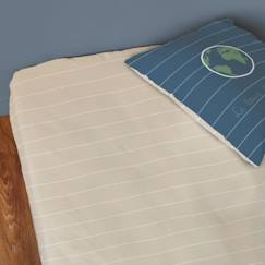 Linge de maison et décoration-Linge de lit enfant-Drap-housse imprimé en coton, ANIMALIUM. Taille : 90x190 cm