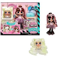-L.O.L. Surprise Tweens Surprise Swap Fashion Doll- Bronze-2-Blonde Billie - 1 poupée Tweens 17cm, 1 mini tête à coiffer et des acces