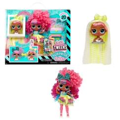 -L.O.L. Surprise Tweens Surprise Swap Fashion Doll - Curls-2- Crimps Cora - 1 poupée Tweens 17cm, 1 mini tête à coiffer et des access