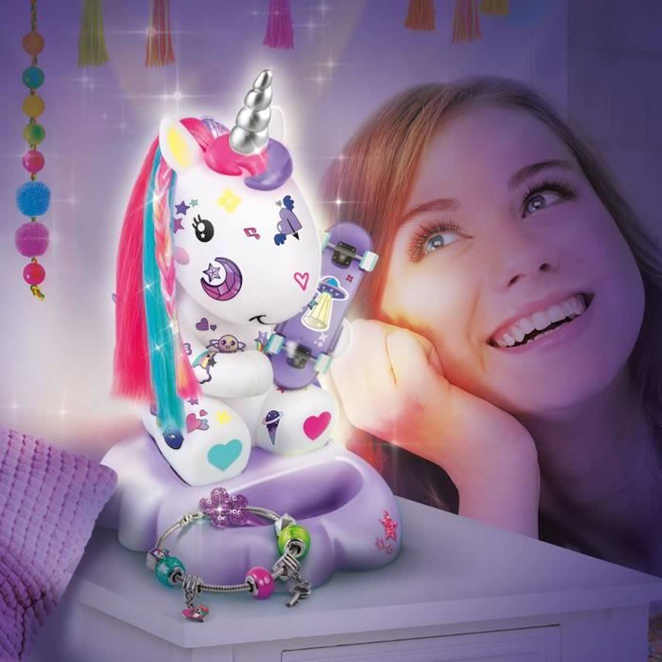 Lampe licorne DIY Canal Toys : King Jouet, Veilleuses Canal Toys