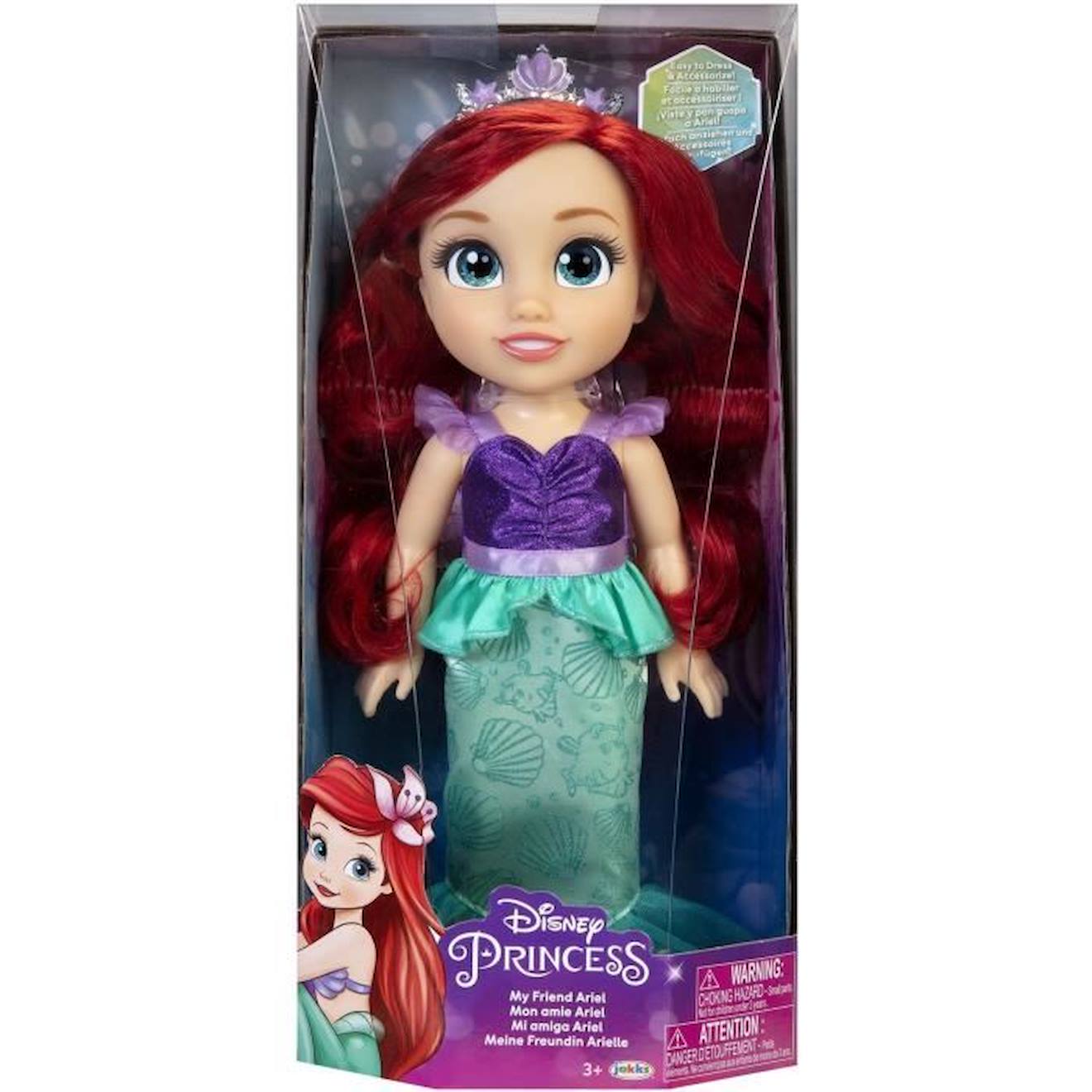 Disney Princesses - Poupée Ariel - 38 Cm - Jakks - 480163 Jaune