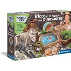 Jouet-Jeux éducatifs-Jeux scientifiques et multimédia-Clementoni - Science & Jeu - Triops et le monde des dinosaures
