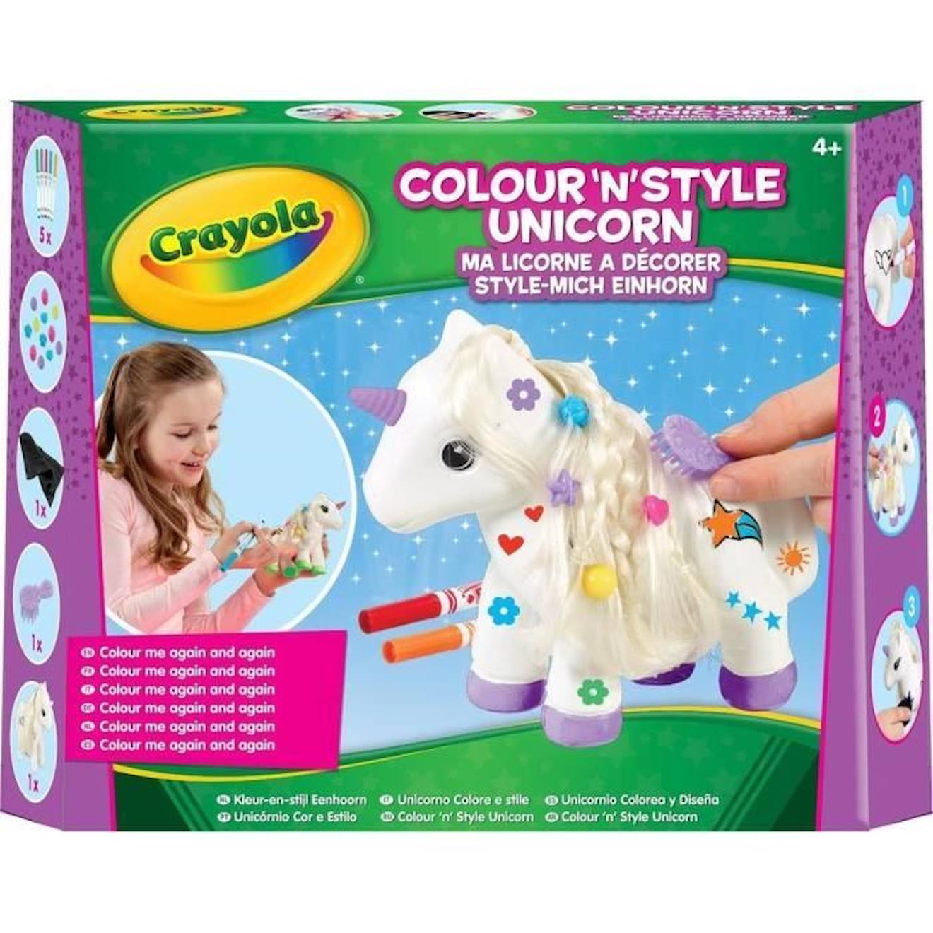 Crayola - Ma Licorne À Décorer - Fille - Multicolore - A Partir De 4 Ans Blanc
