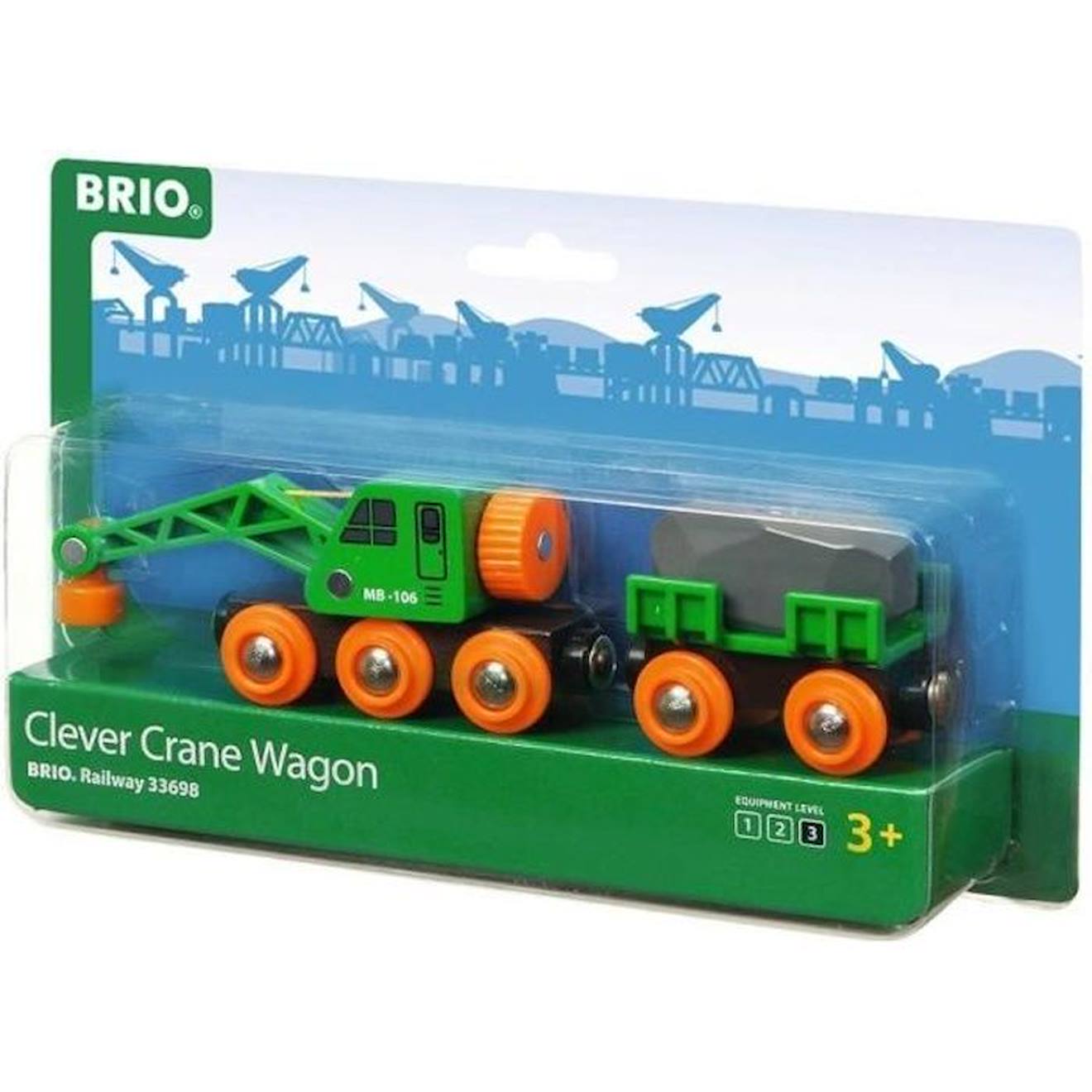 Brio - Wagon Grue Ingénieux - Accessoire Aimanté Pour Circuit De Train En Bois - Mixte Dès 3 Ans Ver