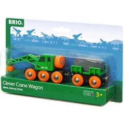 BRIO - Wagon Grue Ingénieux - Accessoire aimanté pour circuit de train en bois - Mixte dès 3 ans  - vertbaudet enfant