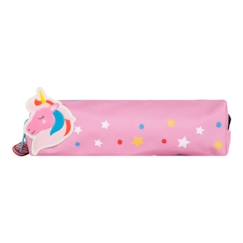 -Trousse Licorne pour Enfant - Draeger Paris - Rose - Polyester recyclé - 19x4x6 cm