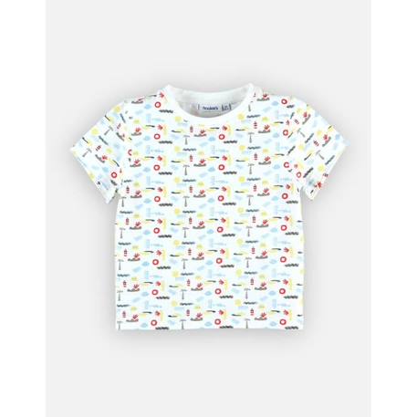 T-shirt en jersey imprimé all over BLEU 2 - vertbaudet enfant 