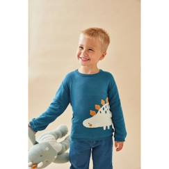 Pull en tricot motif dinosaure  - vertbaudet enfant